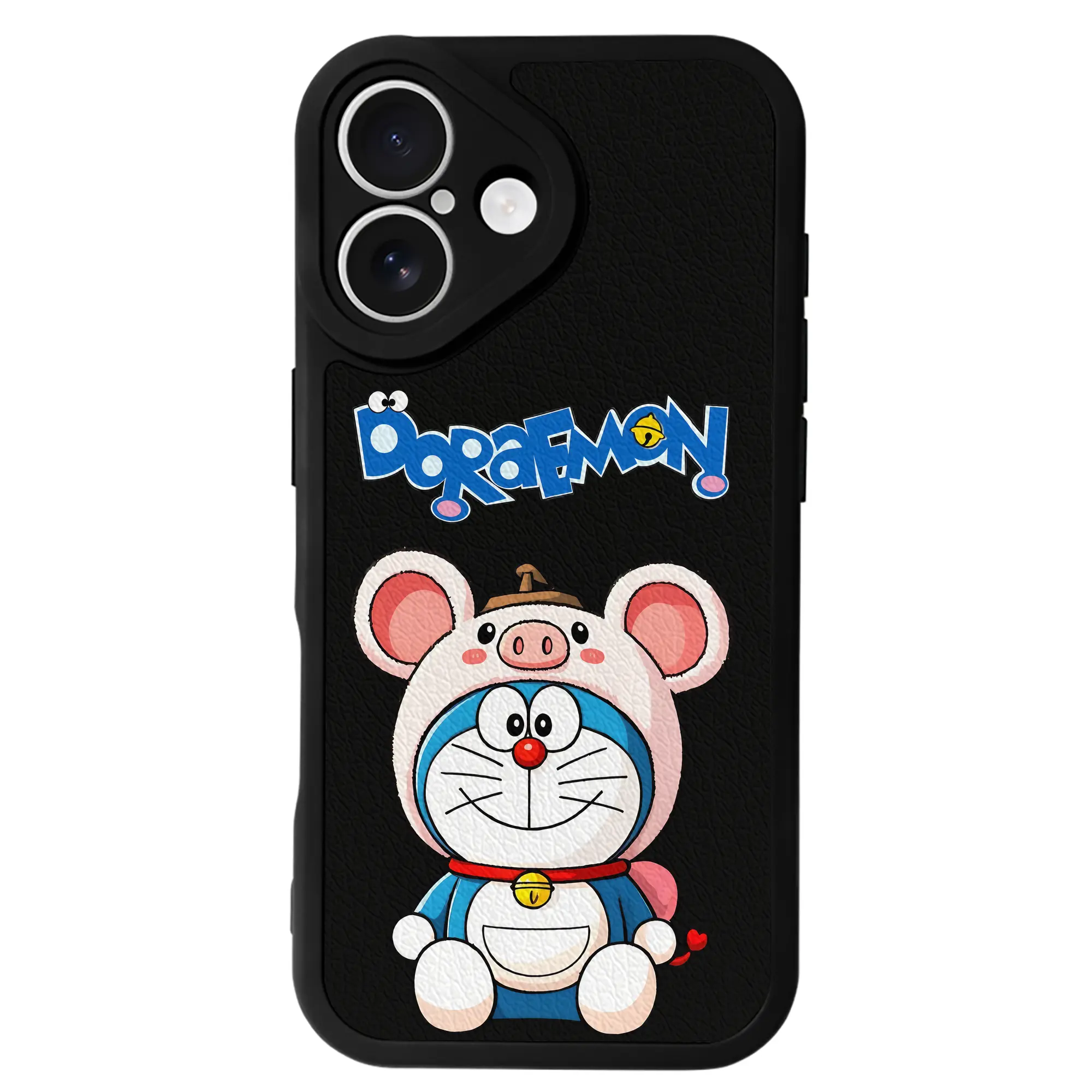 ドラえもん グッズドラえもん - IPhone 16シリーズ対応 ・ シリコンスマホケース ・ レザー調 ・ 高精度フィット ・ 耐衝撃 ・ ワイヤレス充電対応 ・ 精密カット